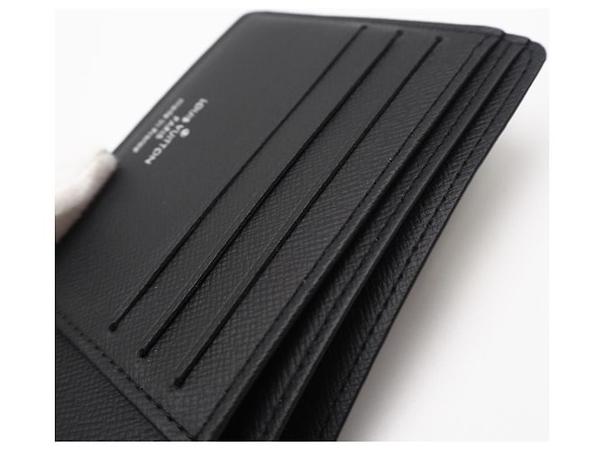 Louis Vuitton Monogram Eclipse Portefeuille Slender Bi-fold Wallet Brown Black - view 12