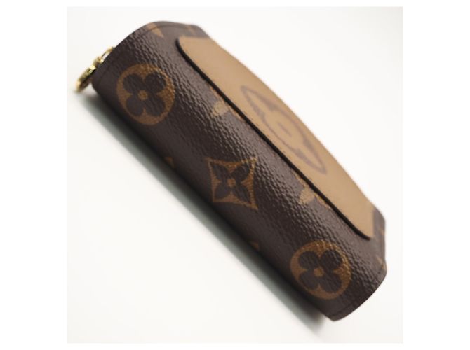 Carteira dobrável Monogram Reverse Louis Vuitton Marrom Bege - vista 6