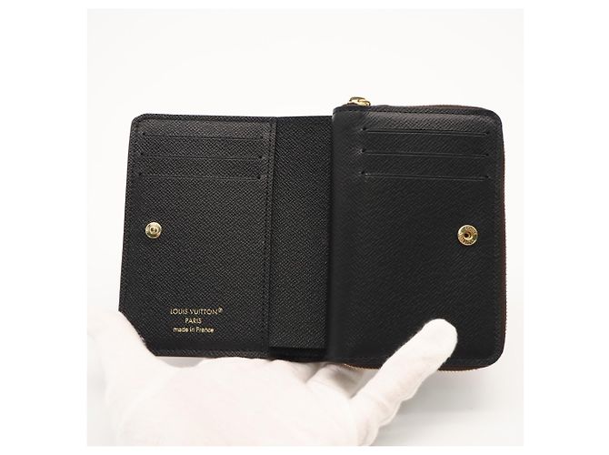 Carteira dobrável Monogram Reverse Louis Vuitton Marrom Bege - vista 9