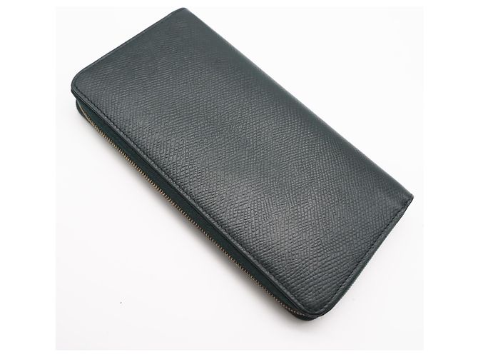 Céline Celine Zip-Wallet aus Kalbsleder, groß, Grün - Ansicht 2