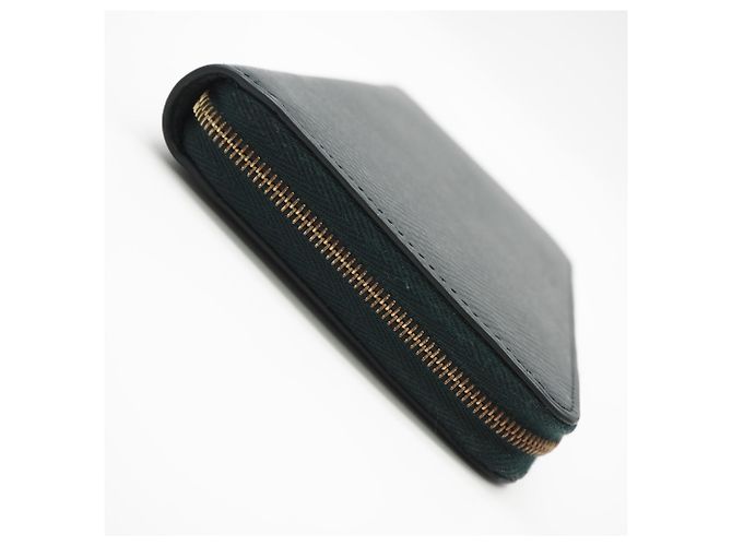 Céline Celine Zip-Wallet aus Kalbsleder, groß, Grün - Ansicht 8