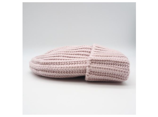 Berretto Prada in lana e cashmere rosa - vista 5