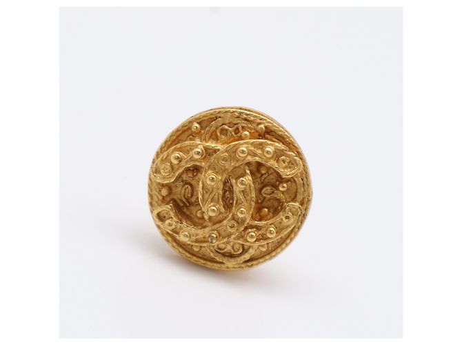 Orecchini a clip rotondi Chanel Coco Mark Oro D'oro - vista 5