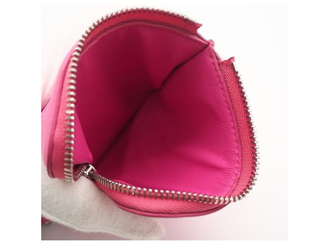 Monedero de piel de becerro Soft Grain Loewe Rosa - vista 11