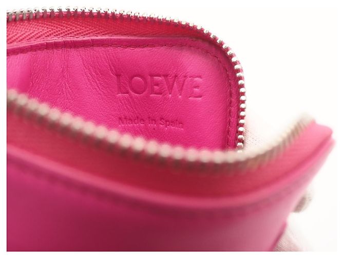 Monedero de piel de becerro Soft Grain Loewe Rosa - vista 12