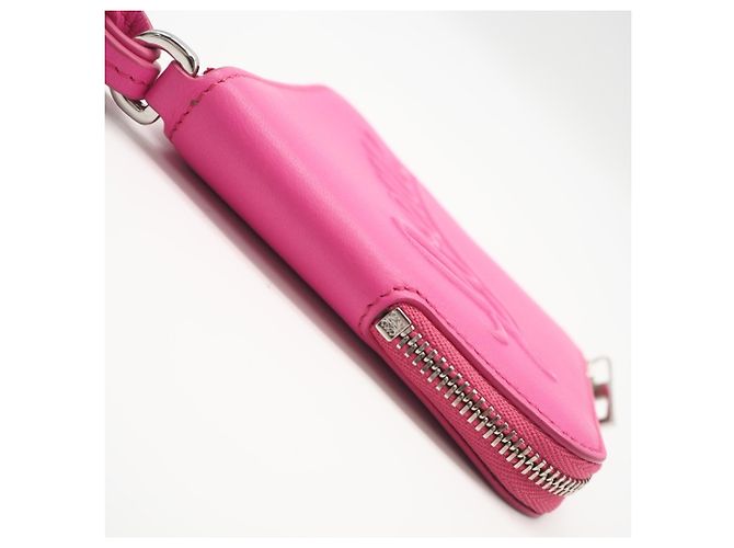 Monedero de piel de becerro Soft Grain Loewe Rosa - vista 7