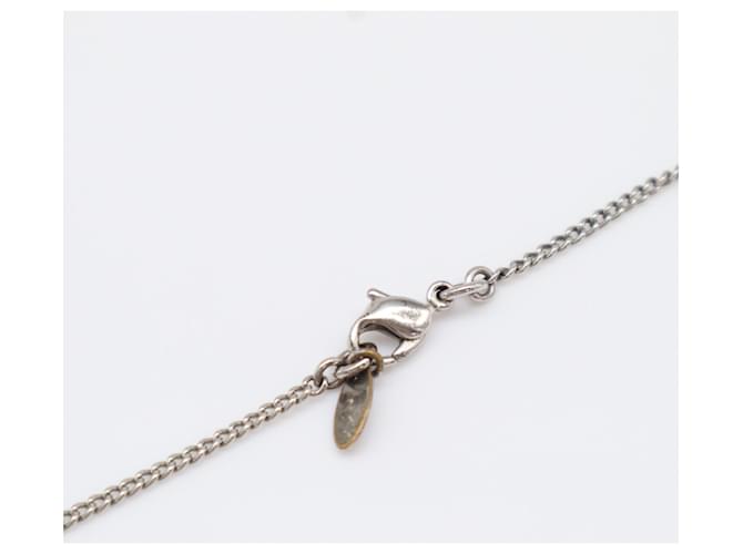 Collana CHANEL Coco Mark in strass argento - vista 6