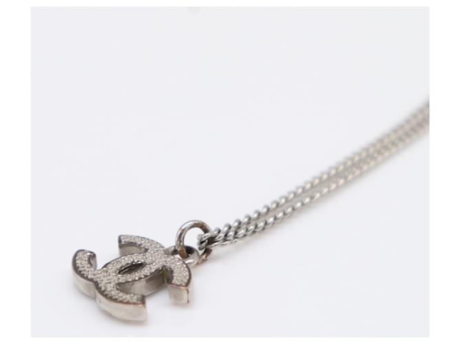 Collana CHANEL Coco Mark in strass argento - vista 9