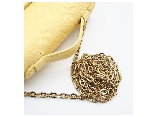Borsa a Spalla Louis Vuitton Monogram Empreinte Micrometis Giallo - vista 10