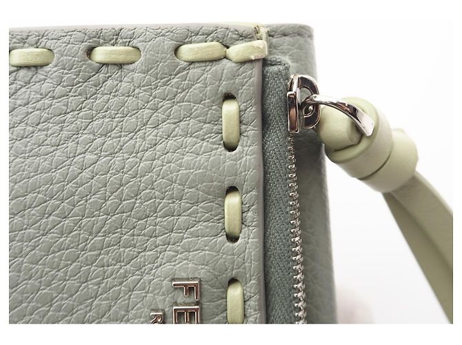 FENDI Peekaboo Micro Tri-fold Wallet Green - view 12