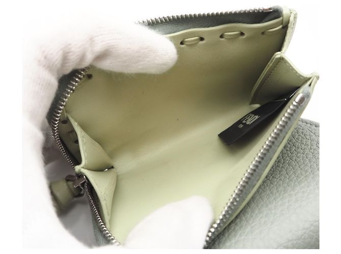 FENDI Peekaboo Micro Tri-fold Wallet Green - view 8