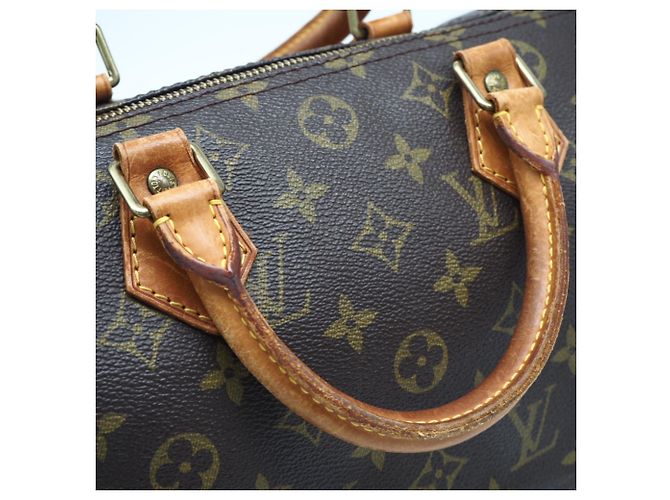 Borsa Louis Vuitton Monogram Speedy 30 Marrone - vista 11