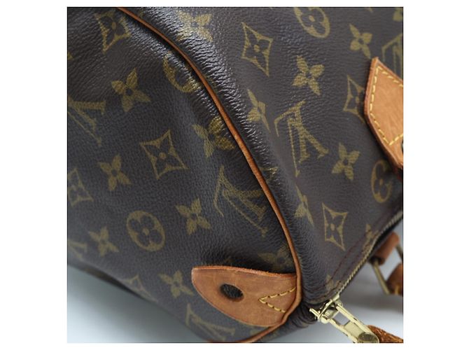 Borsa Louis Vuitton Monogram Speedy 30 Marrone - vista 14