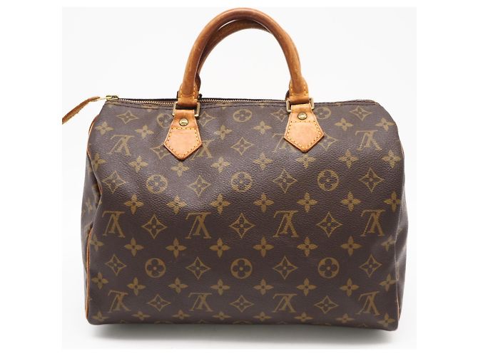 Borsa Louis Vuitton Monogram Speedy 30 Marrone - vista 2