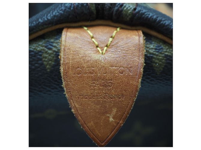 Borsa Louis Vuitton Monogram Speedy 30 Marrone - vista 21