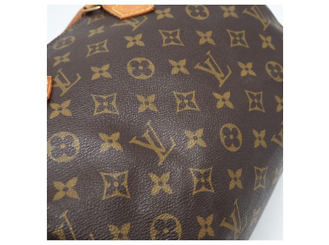 Borsa Louis Vuitton Monogram Speedy 30 Marrone - vista 3