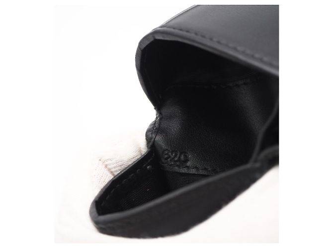 Prada Vitello Daino Leather Bi-fold Wallet Black - view 14