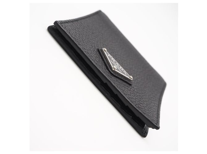 Prada Vitello Daino Leather Bi-fold Wallet Black - view 7