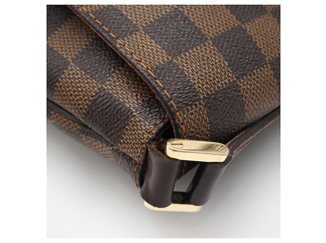 Borsa a Spalla Louis Vuitton Damier Musette N51302 Marrone - vista 11