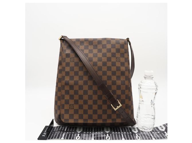 Borsa a Spalla Louis Vuitton Damier Musette N51302 Marrone - vista 3