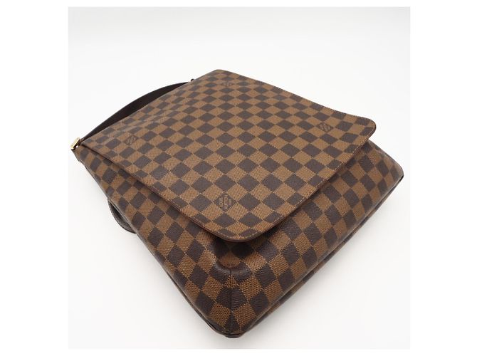 Borsa a Spalla Louis Vuitton Damier Musette N51302 Marrone - vista 5