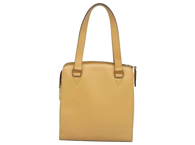 Céline Celine Vintage Turnlock Leather Gelb - Ansicht 2