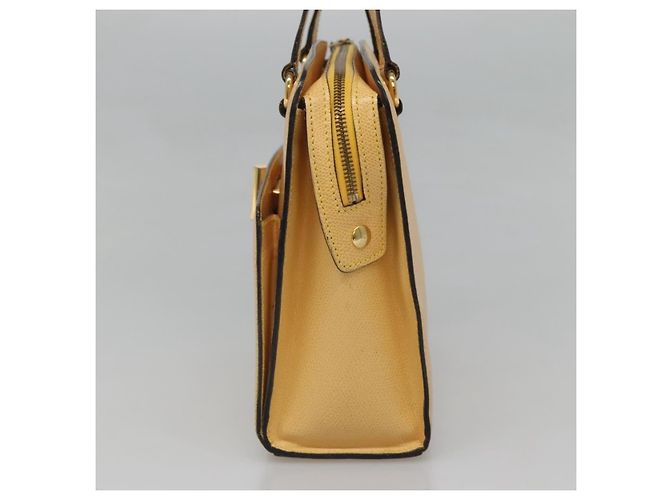 Céline Celine Vintage Turnlock Leather Gelb - Ansicht 4