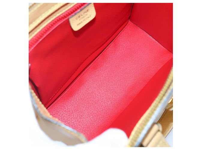Céline Celine Vintage Turnlock Leather Gelb - Ansicht 5