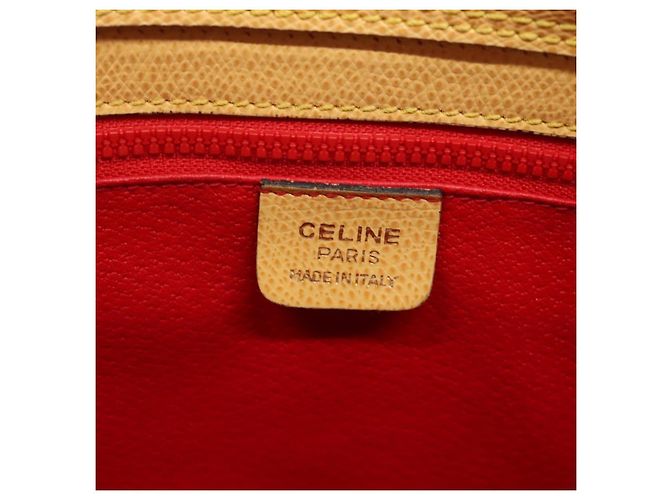 Céline Celine Vintage Turnlock Leather Gelb - Ansicht 6