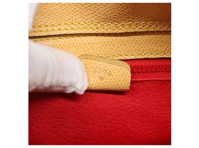 Céline Celine Vintage Turnlock Leather Gelb - Ansicht 7