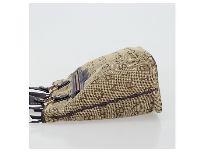 Bulgari Bvlgari Logomania Canvas Beige - vista 4