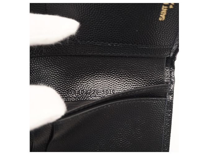Zweifach-Geldbörse Yves Saint Laurent Schwarz - Ansicht 13