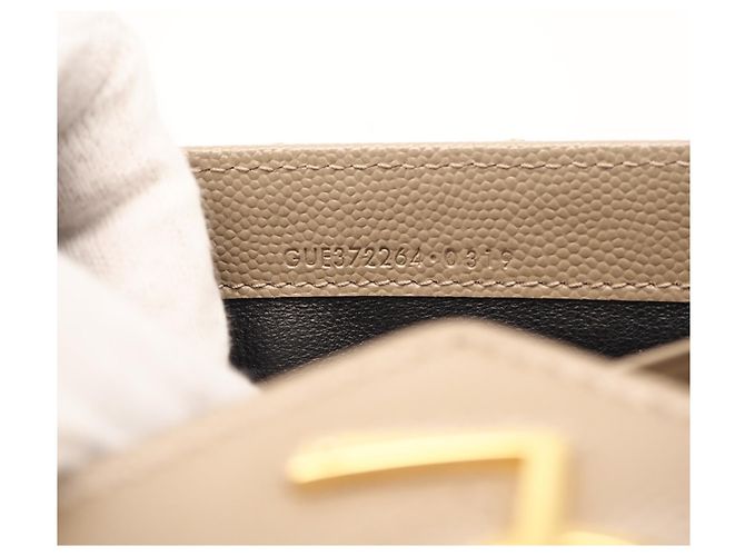 Cartera larga Cassandra Matelassé Yves Saint Laurent Beige - vista 13