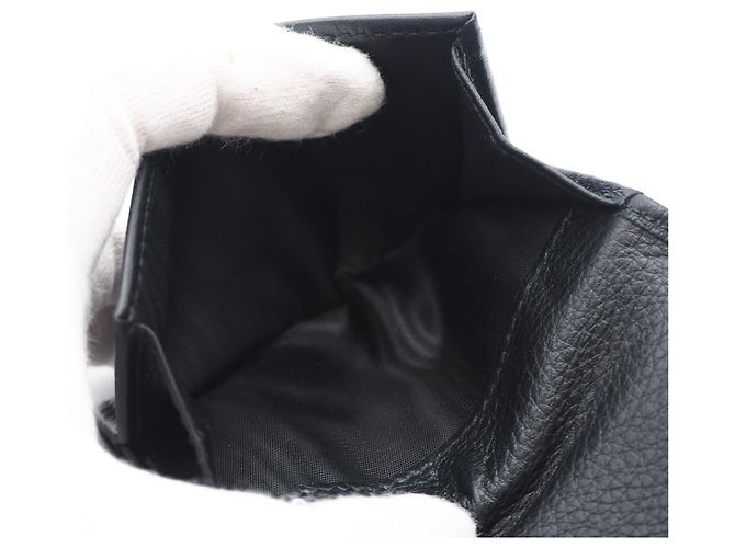 Cartera de cuero tríptico Prada Porta Piccolo Negro - vista 11