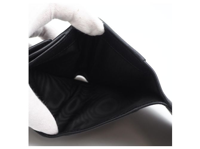 Cartera de cuero tríptico Prada Porta Piccolo Negro - vista 12