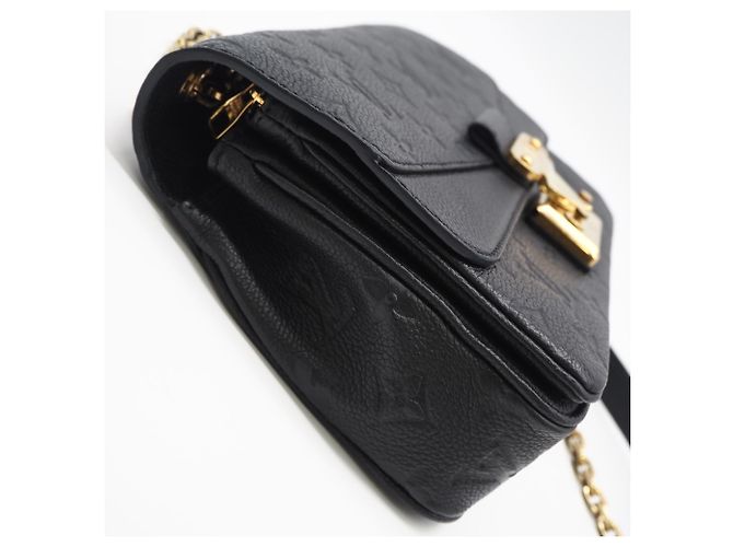 Borsa a tracolla Louis Vuitton Monogram Empreinte Marceau Nero - vista 10
