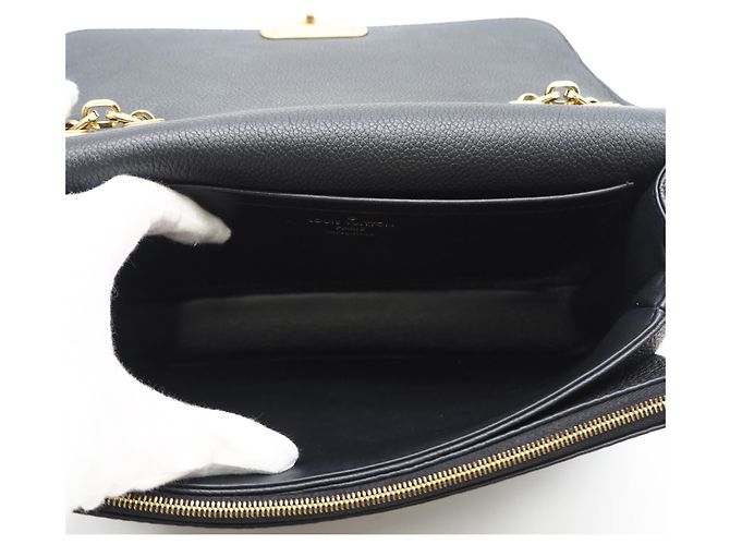 Borsa a tracolla Louis Vuitton Monogram Empreinte Marceau Nero - vista 12