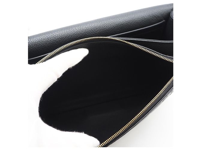 Borsa a tracolla Louis Vuitton Monogram Empreinte Marceau Nero - vista 13