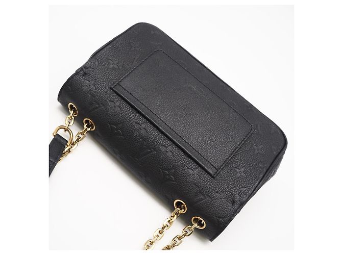 Borsa a tracolla Louis Vuitton Monogram Empreinte Marceau Nero - vista 2