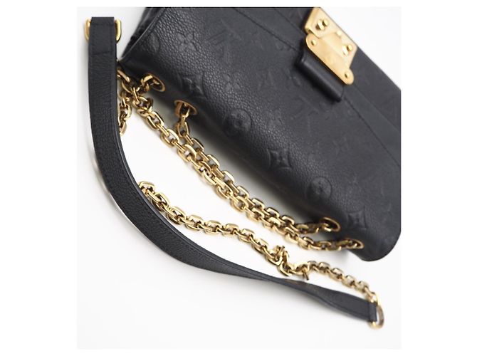 Borsa a tracolla Louis Vuitton Monogram Empreinte Marceau Nero - vista 6