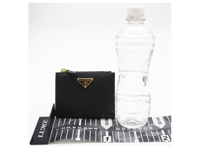 Prada City Calf Triangle Wallet Nero Schwarz - Ansicht 3