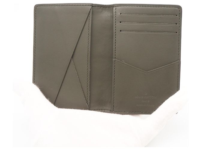 Organizer Louis Vuitton Khaki Cowhide Business Card Case - view 12