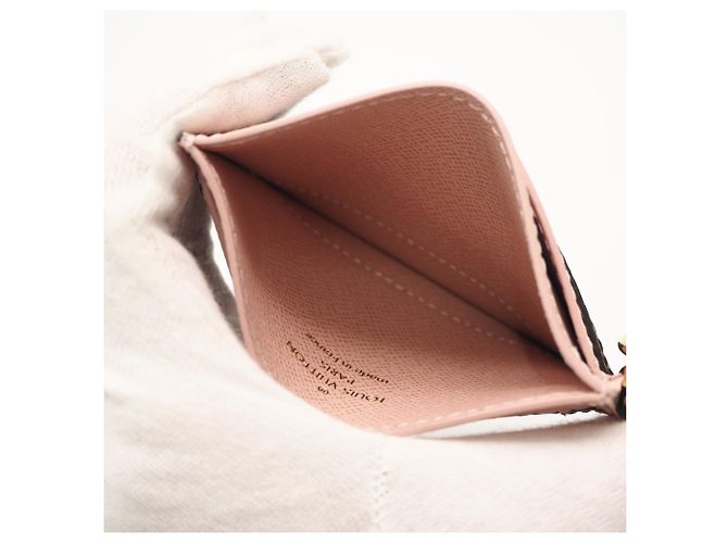 Louis Vuitton Monogram Porta Biglietti Marrone Rosa - vista 10