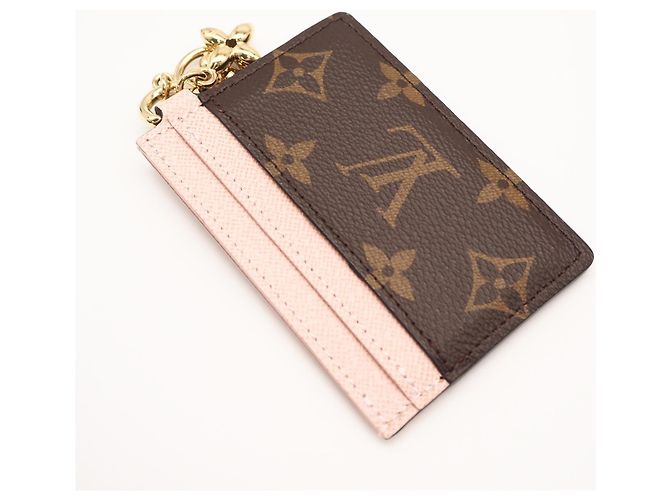 Louis Vuitton Monogram Porta Biglietti Marrone Rosa - vista 2