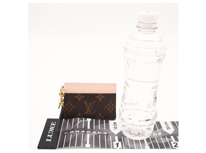 Louis Vuitton Monogram Porta Biglietti Marrone Rosa - vista 3