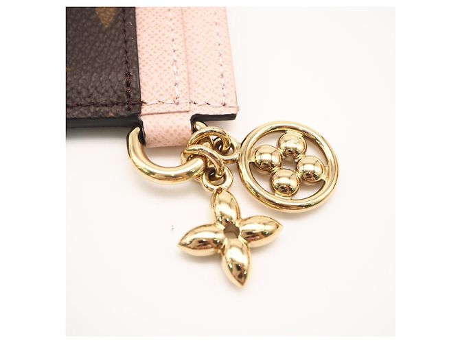 Louis Vuitton Monogram Porta Biglietti Marrone Rosa - vista 5