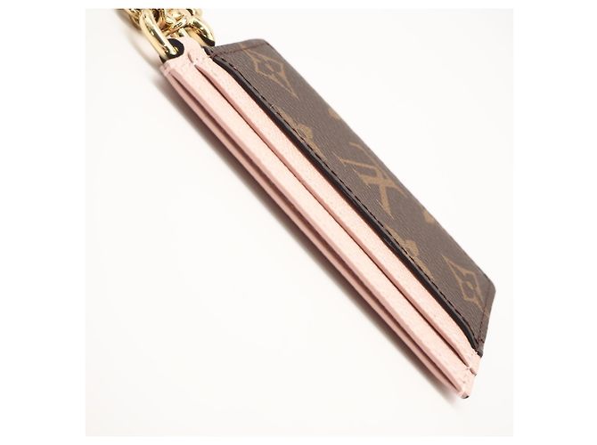 Louis Vuitton Monogram Porta Biglietti Marrone Rosa - vista 6