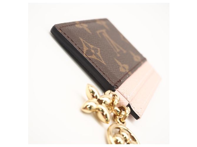Louis Vuitton Monogram Porta Biglietti Marrone Rosa - vista 9