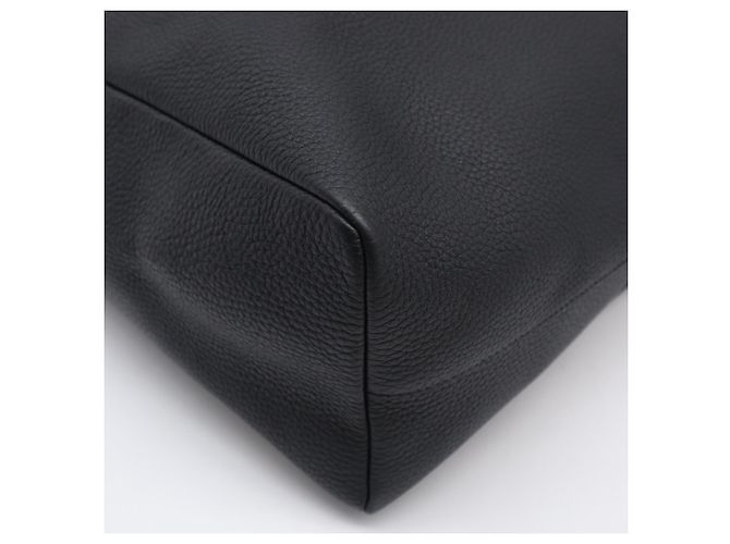 Sac cabas Louis Vuitton Taurillon LV Circle Cavalier Marron Noir - vue 11