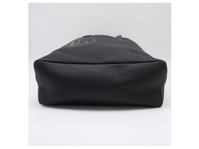 Sac cabas Louis Vuitton Taurillon LV Circle Cavalier Marron Noir - vue 7